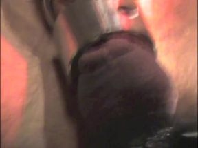 Horny gay fisted in sling by twink