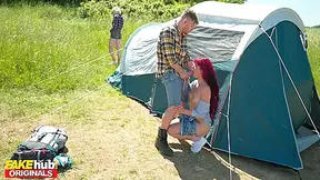 Cheating Fiancee Fucks His Wifes Best Friend Up The Ass On A Camping Trip And Cums On Face