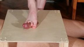 Domina bare feet cock stomping &amp; footjob pt1