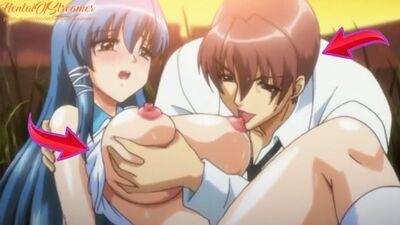 Watch this hot babe with blue hair take a massive dick in a hot compilation of hentai games and creampies!