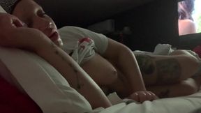 Sneaky Ebony Stepsis Deepthroats Shakes Ass Gushes Cum Destroyed