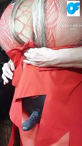 See Susi wearing a strapon she wants to fuck you with it