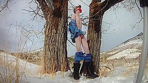 Behind The Scenes Of Me Wanking Off Near Ancient Building In Midst Of Winter Beneath Huge Elm Trees. 38 Min - Teaser Video