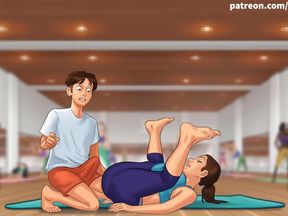 Summertime saga part 1 - Sexy yoga (Czech sub)