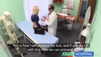 SexHospital Skinny blonde takes doctors advice