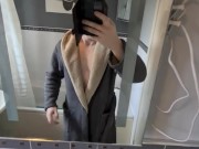 Undressing in the bathroom mirror