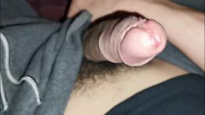 A Powerful Penis Flows Abundantly to the Sounds of the Fireplace No Hands