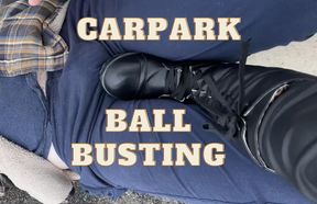 Carpark Ballbusting Session