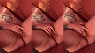 Sensual Self-Pleasure on the Sofa