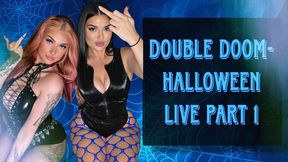 Part 1- Double Doom Halloween Live - Wheelspins, Humiliation, Farting, Foot & Ass Worship, Findom Feat Goddess Jay
