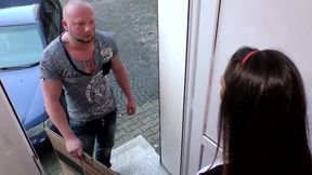 Hot brunette fucks with dicks