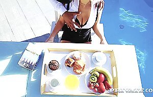 Private, amber deen tackles her first ever interracial