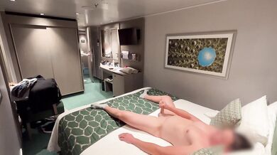 Hotel maid caught jerking off by room service stranger