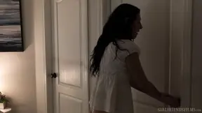 Busty MILF and black-haired beauty explore their fantasies