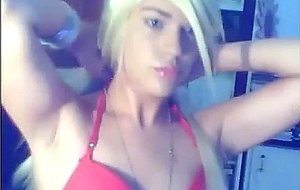Euro teen tgirl in a bit of softcore posing
