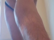 Jogger in Kilt Skimpzwear! Fuck his Cock bounces out of it. Mmmm!