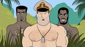 Gay Anime Military Orgy