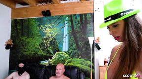 Sexy Susi, the Czech MILF pornstar, gets gangbanged by German guys in a no condom creampie gangbang