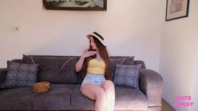 MILF Flashes Big Tits and Pussy to Travel Buddy