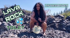 LAVA ROCK TOILET