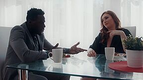 Naughty Babe Filled With Big Black Cock