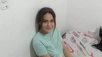 Stepsister's 18th birthday gift: a big cock