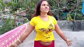 Xxx Marathi Maid Busty girl comes out of the bathroom naked after a prank by her stepbrother