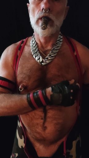 Nipple Muping While Smoking Gar