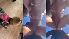 levei a personal da academia para praia de nudismo e comi ela com todo mundo olhando ( completo )