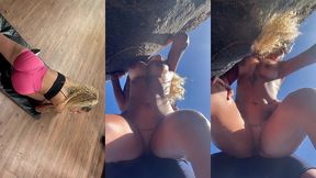 levei a personal da academia para praia de nudismo e comi ela com todo mundo olhando ( completo )