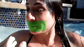 SkullCandyBri Gagged Fun in the Pool