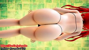 3D bikini Honolulu busty