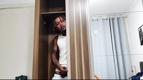 My Stepson's Friend Hiding in the Closet - Stepmother Taught the Innocent Boy to Fuck