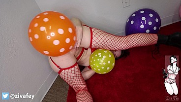 Ziva Fey - Balloon Humping Masturbation