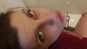 Pussy Play in Toilet with Cock around me