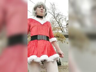 Exhibitionist Crystal Caged Claus, 1