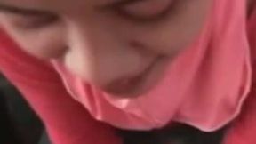 Indonesian submissive young wife blows my dick and spreads her legs