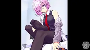 Anime Beauty Tempts Horny Fan with Sensual Foot Tease Masturbation Dare