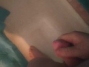 Peeing while rub my dong
