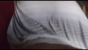 Sultry sundress tease in motion