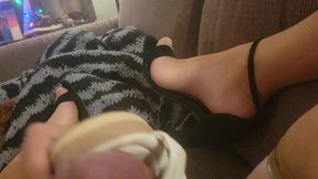 Fucking Girlfriend's Shoes in Nylons and Brittany's Heels