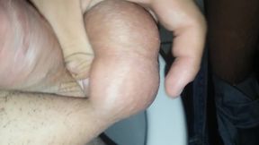 I squeeze the balls