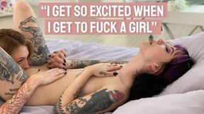 Inked Brunette BFFs: Charlotte &amp; Charlotte's Lesbian Toys &amp; Tongues Tango