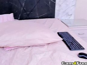 Colombian Sexy Teen fucks herself with her toy