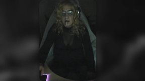 Tgirl Chilling, smoking and teasing herself