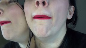 wide yawning of the mouth