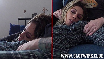 Fans Only: Chilling on the couch with Candie Cross - Double View
