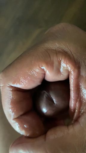 Noisy Edging session on my big dick   Clip 1