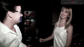 Skinny girl finger fucks herself after getting horny in photoshoot