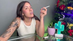 Rebel Girl Offers Yo Her Cigarrette